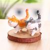 9pcs/set Mini Cute Cat Ornaments Kawaii Kitten Figurines For Birthday Gifts Home Decoration Desktop Model Garden Decor Accessories
