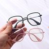 Vision Care Glasses Blue Light Blocking Rectangle Frame Glasses for Computer Reading Men Women Metal Frame Eyewear Unisex