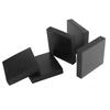 1pcs Black Rubber Sheets Damping Gasket Pad 50x50mm 100x100mm  Thick 10mm 15mm 20mm