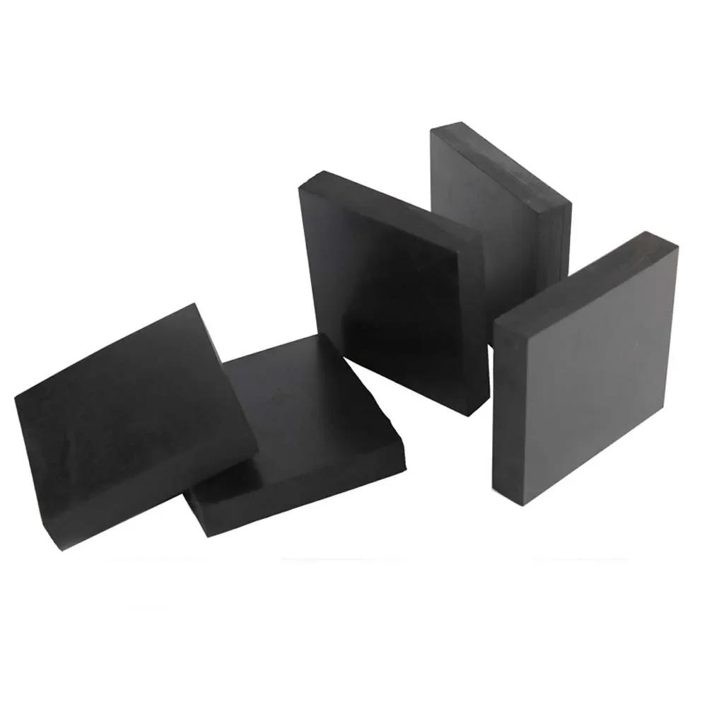 1pcs Black Rubber Sheets Damping Gasket Pad 50x50mm 100x100mm Thick 10mm 15mm 20mm