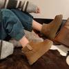 Neue Schneestiefel mit dicker Sohle, Gefütterte Stiefel, Baumwollschuhe, Damen-Fleece