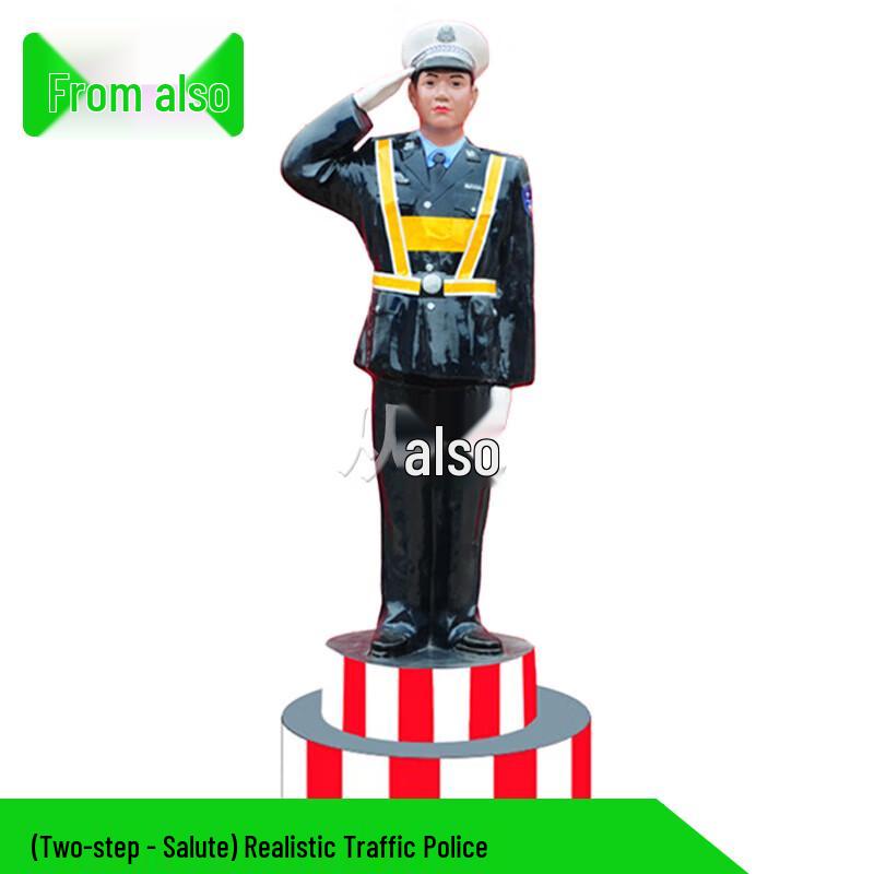 Solar-Powered Traffic Police Saluting Robot