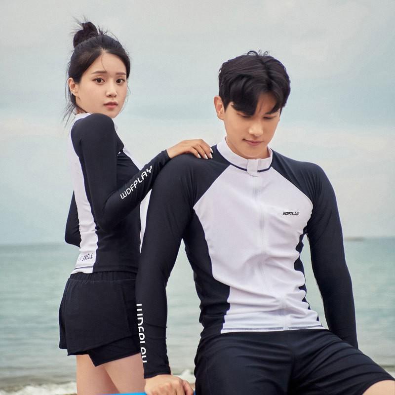 Unisex UV Protection Rash Guard Set Long Sleeve Top Pants Snorkeling Surfing Swimming Diving