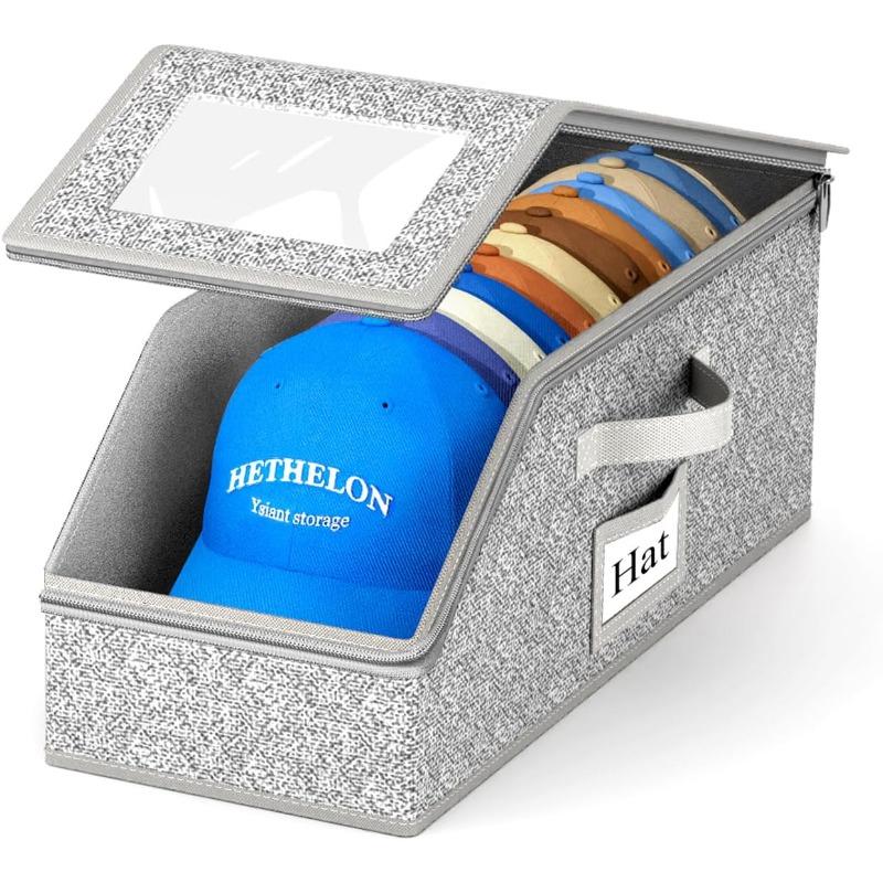 Multi-Functional Hat Storage Box  Large Capacity  Foldable  Organizer  for  Baseball Caps Ideal Home  Closet  Accessory