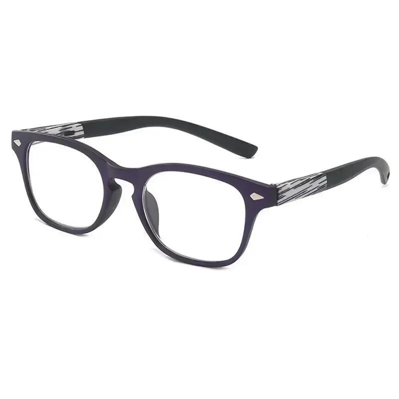 

Fashionable Retro Square Frame Far Sighted Finished Product With Blue Light Barrier Optical Prescription Eyeglasses +1.0 To +4.0 4.0