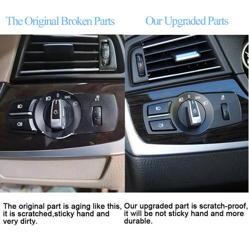 Car Headlight Switch Lamp Rotation Button Assembly For BMW 5 5GT 6 7 X3 X4 Series F10 F07 F06 F01 F25 F26 520 525 530 640 730