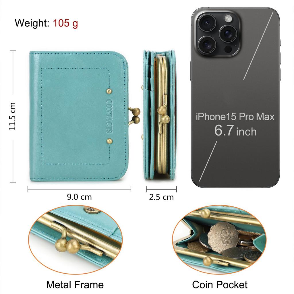 Contact's Neue FRID Echtes Leder frauen Brieftasche männer Kurze Leder Brieftasche Münze Tasche Weibliche Sommer Schlanke Tasche Geldbörsen Für Frauen