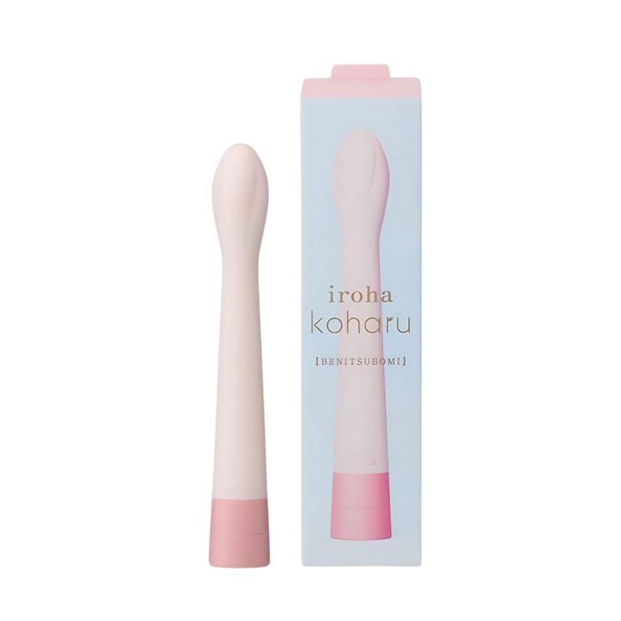 Vibromasseur flexible pour femme - iroha - Koharu BENI - Pointe flexible - Étanche 50 cm - Silicone doux - Rose