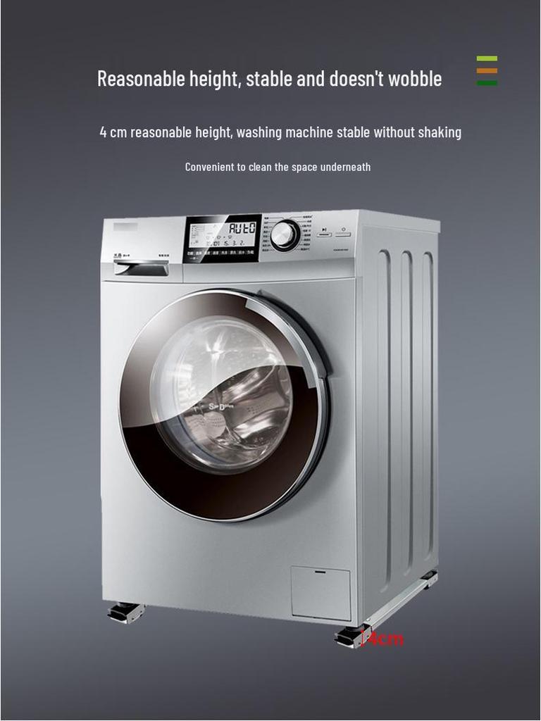 Universal Adjustable Appliance Base with Wheels (Washing Machine, Refrigerator, Coffee Table)