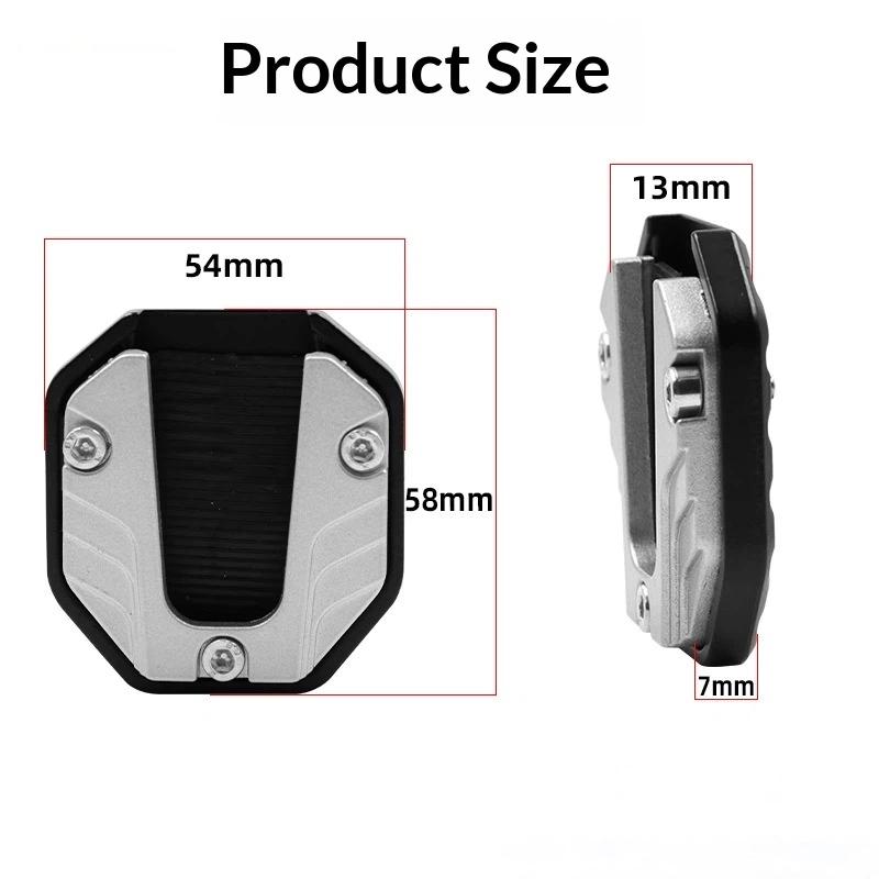 Motorcycle Bike Parking Kickstand Extender Foot Side Stand Pad Support Plate Motorbike Accessories