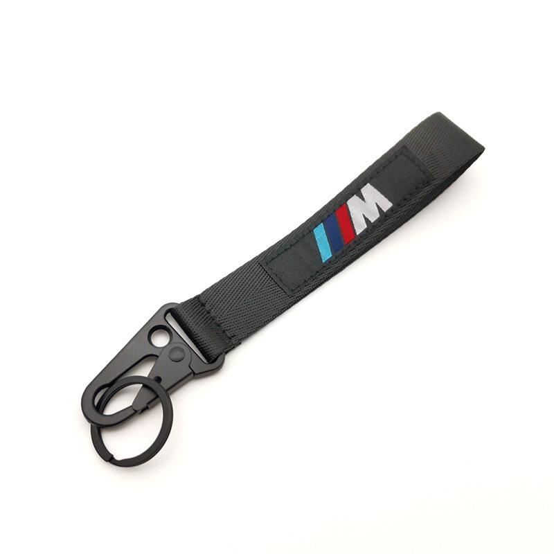 ZDNE2 BMW Emblem Nylon Lanyard Printing Style Long short Keychain For BMW M Performance E90 E60 E46 1 2 3 4 5 7 Series Accessories