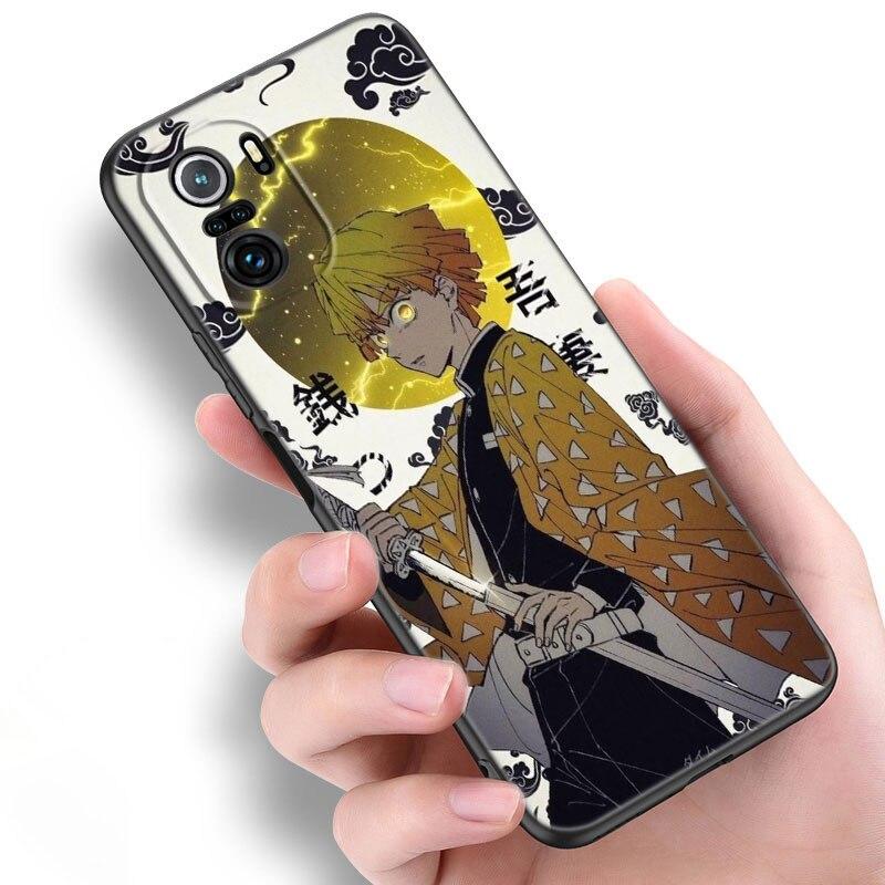 Anime Demon Slayer Agatsuma Zenitsu Phone Case For Xiaomi Mi POCO X3 NFC GT M4 M3 12 11T 10T Pro A3 11 Lite NE 5G 12X 11i F3