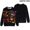 Five Nights At Freddy's Print Sweatshirt Men Vintage Winter Autumn Loose Hoodie Streetwear Hip Hop Sweatshirt Clothes 2026 Oversized Pullover