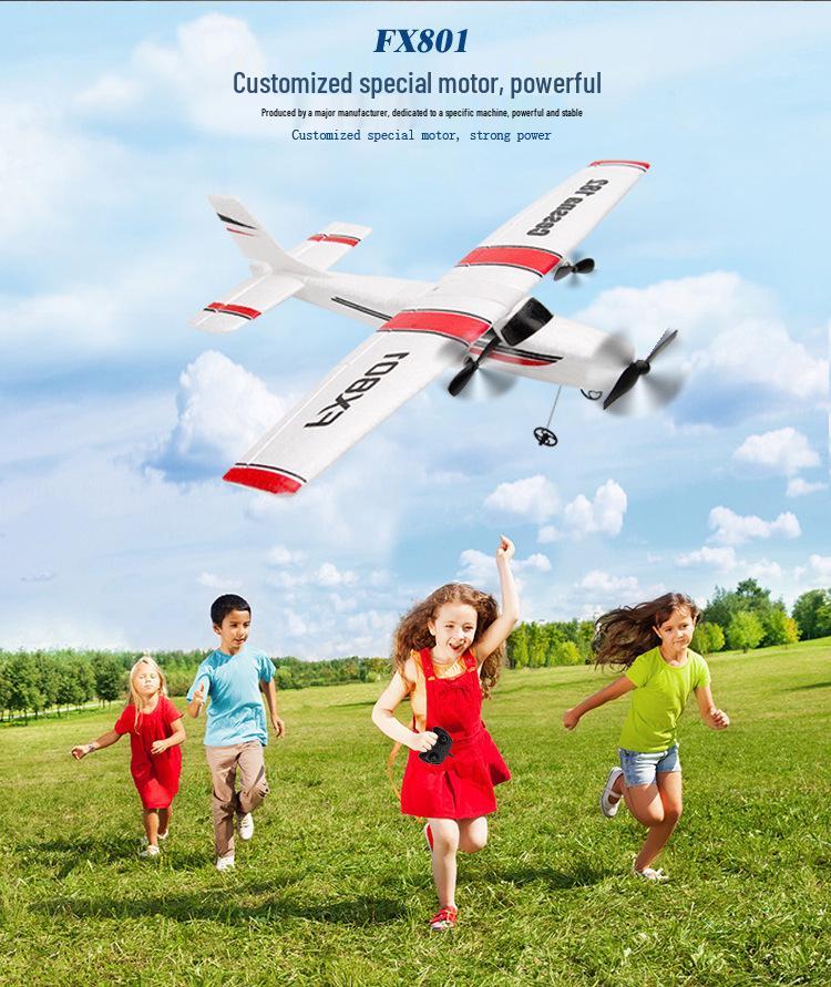 Cross FX801 Cessna Two-Channel Remote Control Foam Glider Airplane Model
