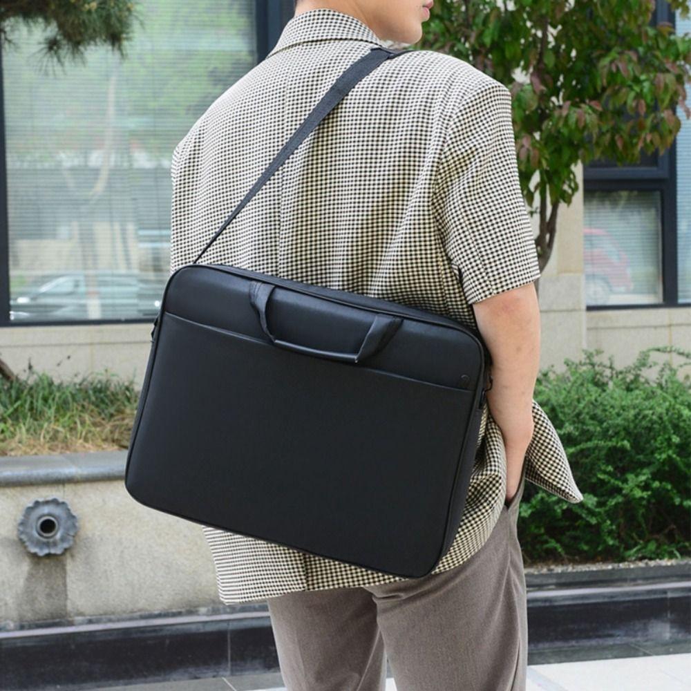 15.6 17 inch Laptop Bag Large Capacity Protective Shoulder Bag Shockproof Strap Carrying for Lenovo/HP/Dell/Asus/Samsung