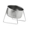 Neck Protection Stainless Steel Raised Cat Bowl Anti Cervical Spondylosis Slanted Pet Feeder Tilted Rims Pet Food Bowl Cats Dogs