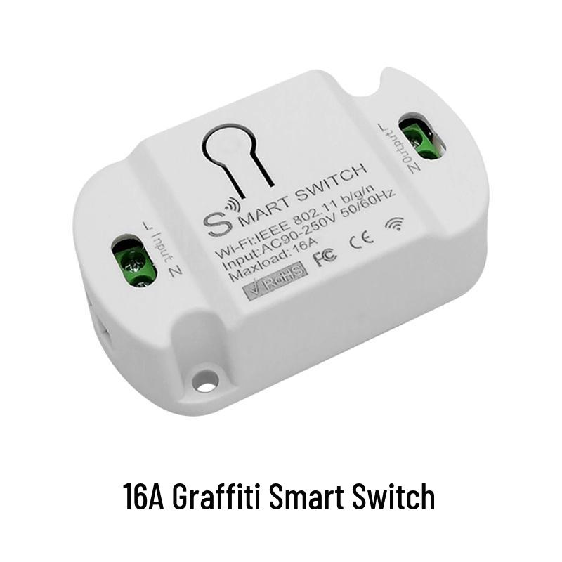 Graffiti Smart WiFi Relay 16A: Voice-Controlled Timer & Remote Switch