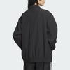 Adidas Originals Oversized Track Jacket with Three-Stripes Colorblock Women Tops Black JJ3361