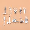 1 Set Mix Key Lock Charms Alloy Tools Pendants For Work Themed Jewelry Making