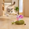 Fun Mosquito Shape Cat Toys Crinkle Toy with Catnip, Gall Fruit Chew Hunting Instinct Toy, Soft Plush Insect Stuffed for Indoor Cats Kittens Exercise