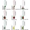 Handmade Fruite Beaded Beaded Hanging Rope Patches  Bag Lanyard Patch Beading Applique Used For Decoration