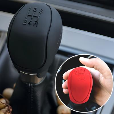 Universal Car Silicone Gear Shift Knob Cover Non-Slip Collars Gear Shift Non-Slip Grip Handle Protective Covers Car Accessories