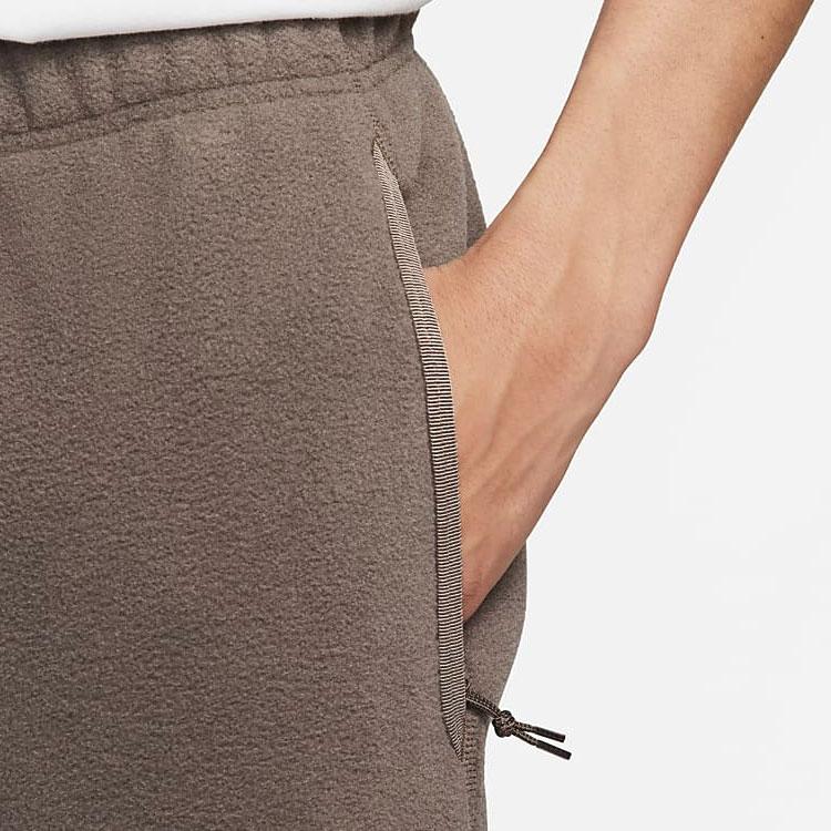 Nike ACG Polartec Wolf Tree Logo Elastic Cuff Mid-Waist Knit Joggers Men Bottoms Grey-Brown CV0659-004