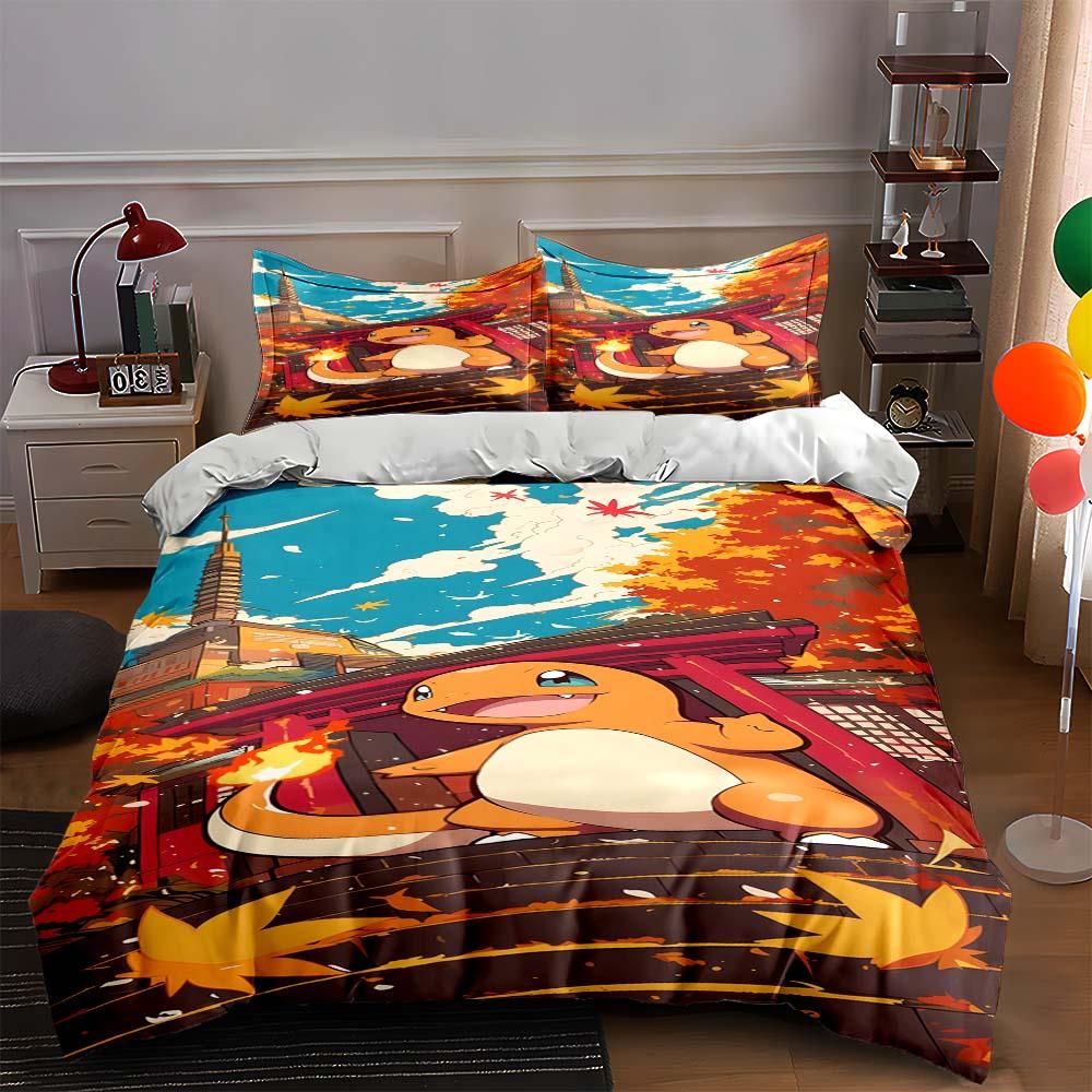 

Cartoon-themed autumn. Bedding Duvet cover sets Duvet covers Pillowcases gifts (1 * Duvet Cover 2 * Pillowcases, without duvet insert) 135x200cm