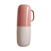 Tazza da viaggio per lavaggio portatile comoda in plastica leggera custodia per tazza da viaggio per spazzolino da denti per viaggio