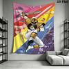 Power Rangers Moonlit Adventure Tapestry Fashion Print Background Cloth Homestay Soft Decoration Tapestry Atmospheric Background Cloth