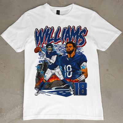 Caleb Williams Grafik T-Shirt Trikot Chicago Bears NFL Draft Tee Retro Vintage