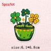 5Pcs/Lot St. Patrick's Day Leprechaun Beer Iron On Patches - Embroidery Patch Appliques for Jeans Backpacks DIY Crafts