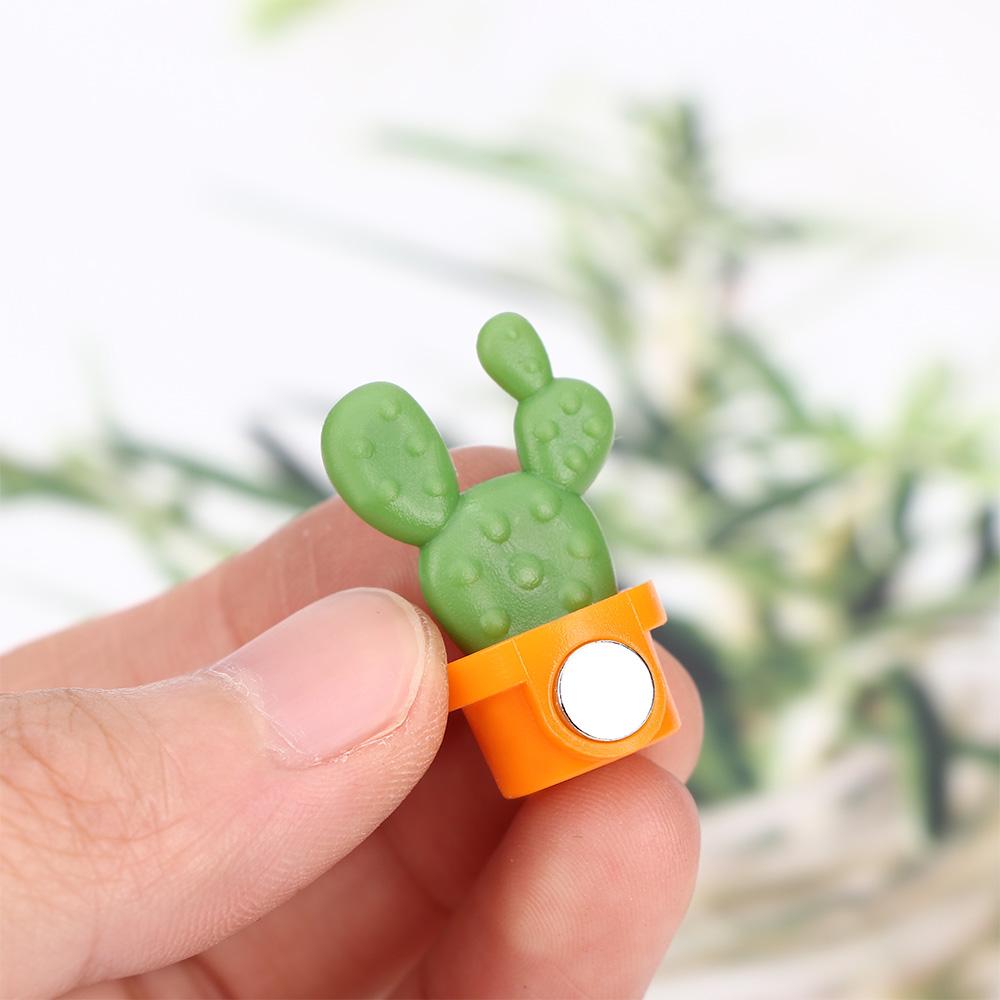Cute Succulent Refrigerator Cactus Fridge Magnets Message Sticker Home Decoration