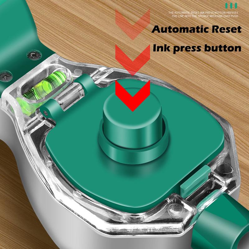 Woodworking Tool Carpenter Manual Ink Marker Scriber With 50M Chalk Lines Professional Wood Working Scriber Drawing Line Marker