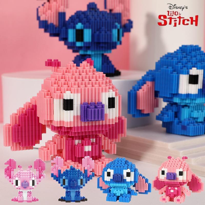 Disney-lilo Stitch Bouwsteen Speelgoed Mini Figuur Collectie Ornament Kindercadeau Verjaardag
