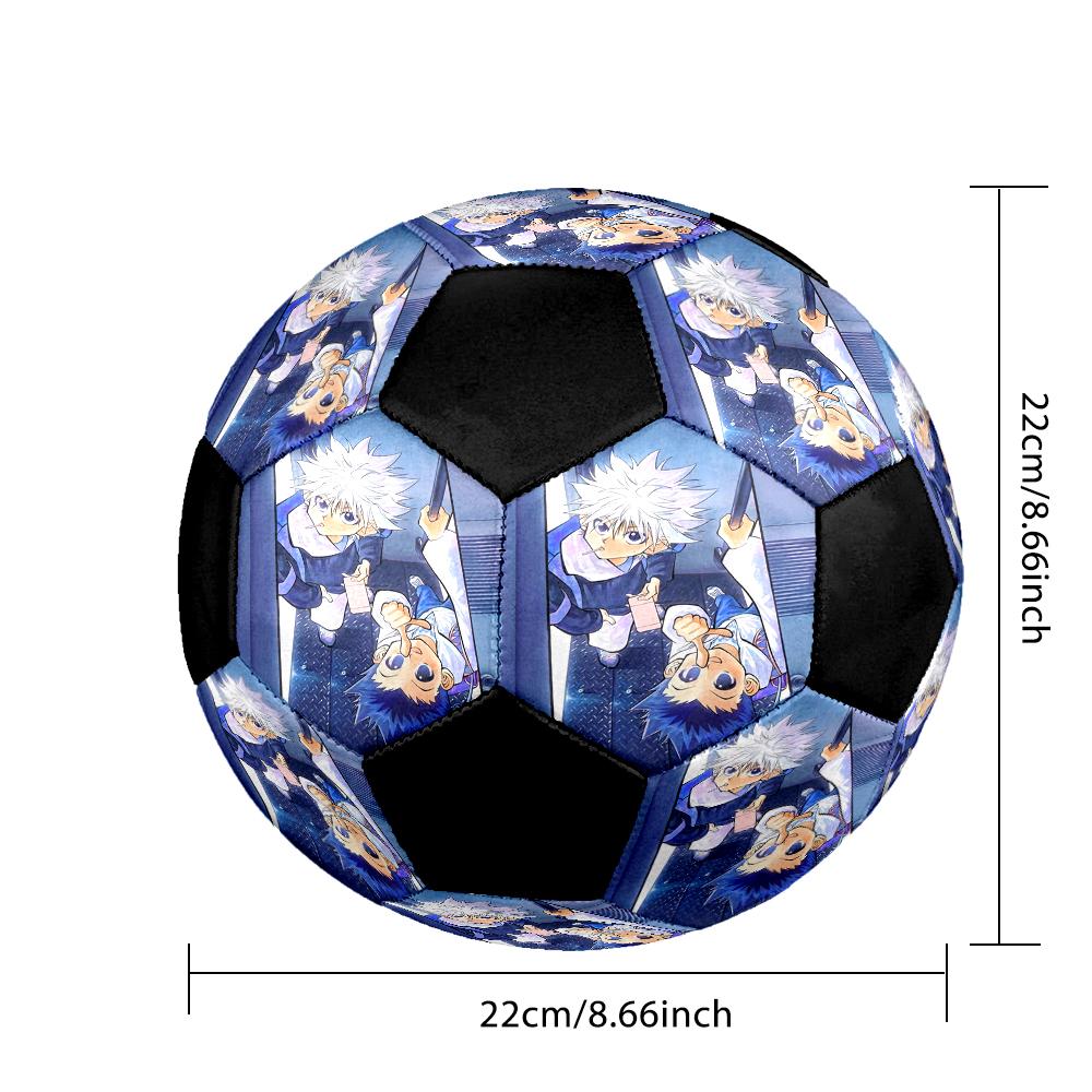 Soccer Ball Colorful Machine Stitched PVC Size 5 Team Training Competition Ready Durable High-Bounce Cool Sports Gift
