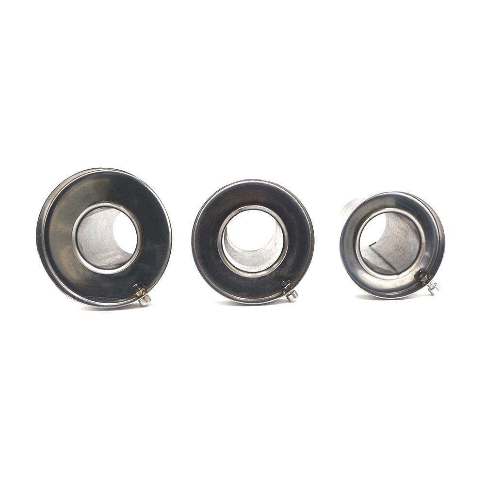 Universal unadjustable 85mm 3.5" /98mm 4'' /110mm 4.5'' Car Stainless Chrome Exhaust Muffler