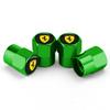 4Pcs Car Wheel Tire Valve Caps Metal Stem Cover For Ferrari Horse SJ F1 Team 488 Roma F8 SF9018121360 F4301575M Auto Accessories JG2