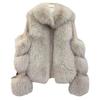 Winter neue Kunstpelz Fuchs Pelz Jacke Damen Kurz Lokomotive Kleidung Leichter Modetrend Baumwolle Warm