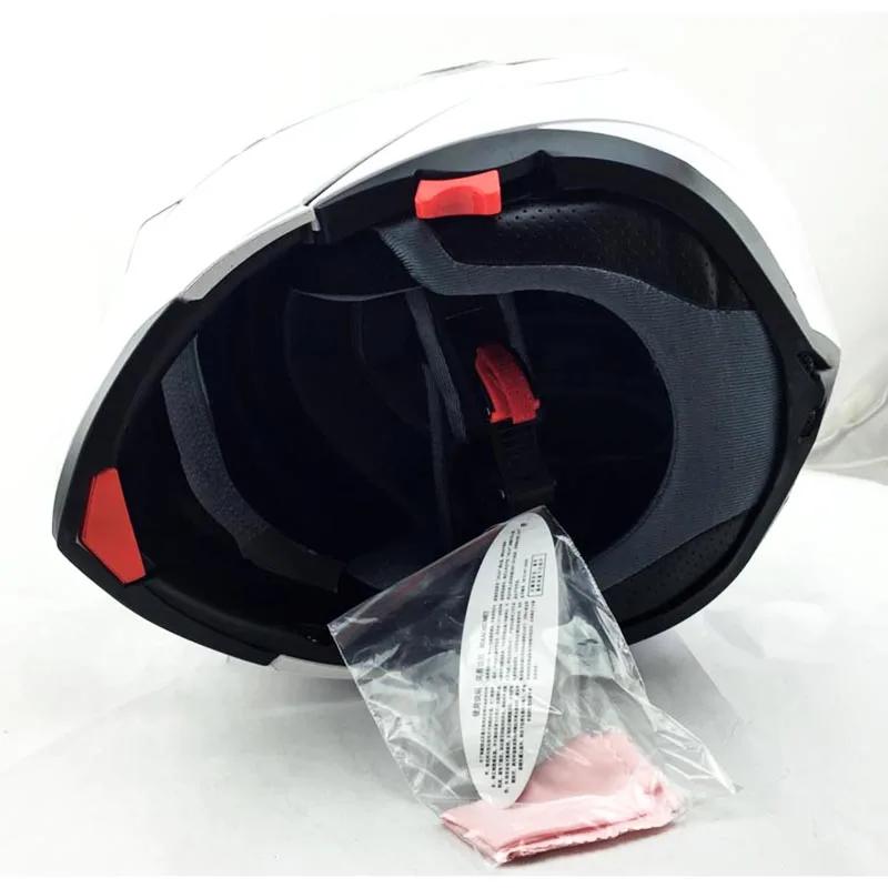 JIEKAI Helmet Motorcycle Flip Up Helmet Motorbike Protective Headgear Helmets Racing Double Lens Sun Shade Helmet 105