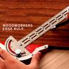 0-180 Degree Angle Gauge Woodworkers Edge Ruler Aluminum Alloy Protractor Angle Finder Ruler Precision Carpenter Measuring Tool
