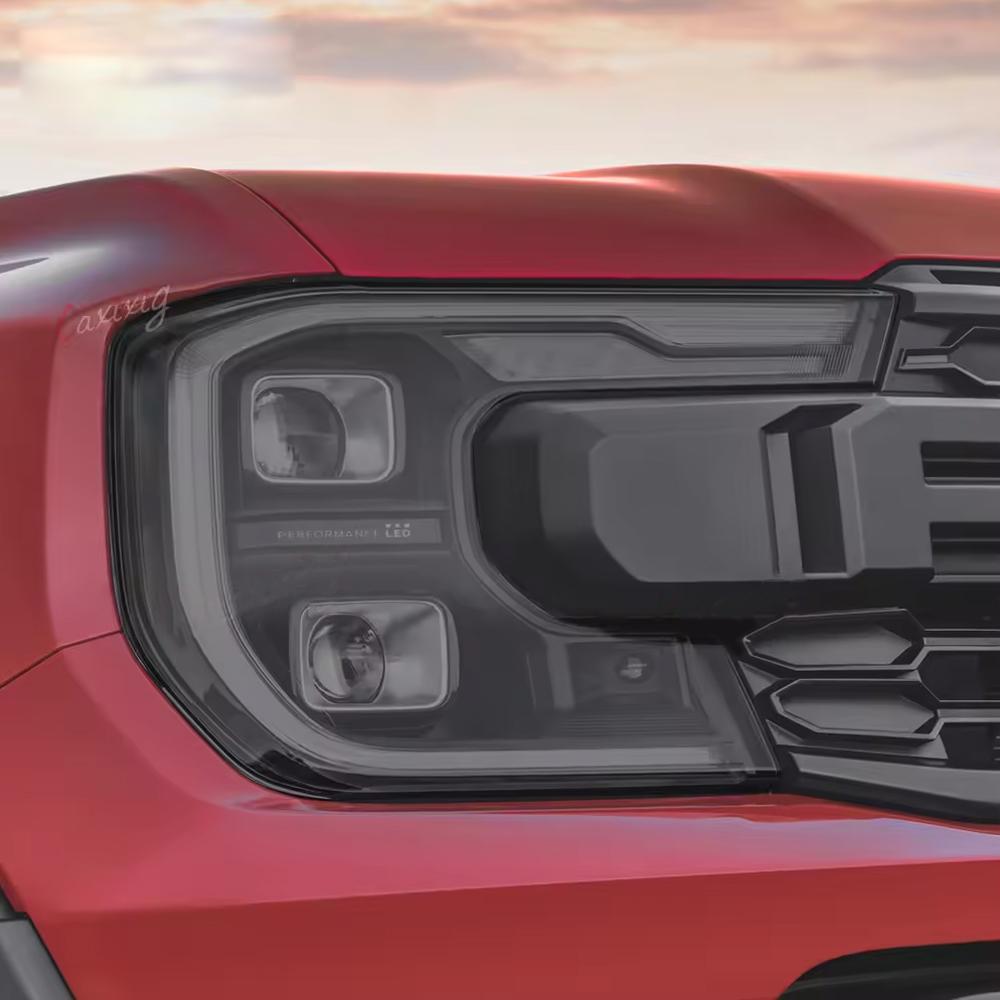 For Ford Ranger 2023 2024 2025 Invisible Car Wrap TPU Film Headlight Protective Tint 2PCS Accessories