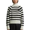 Moncler Striped Wool Jumper Women sweater Black I20939C00023M1241P09