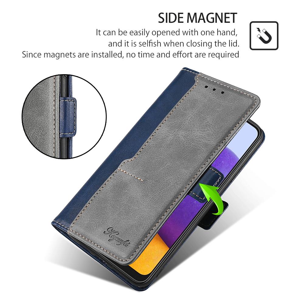 Spleißen Flip Wallet Case für Samsung A32 A22 A10 A11 A52 A72 A82 S20 A12 S21 FE S30 S22 Ultra Note 20 10 PU Leder Abdeckung Karte Slot Telefon Stoßstange