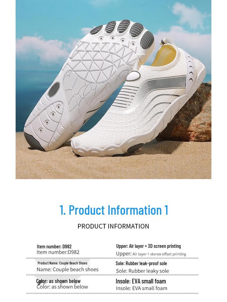 Unisex Quick-Dry Non-Slip Beach & River Shoes for Swimming, Fishing, and Fitness