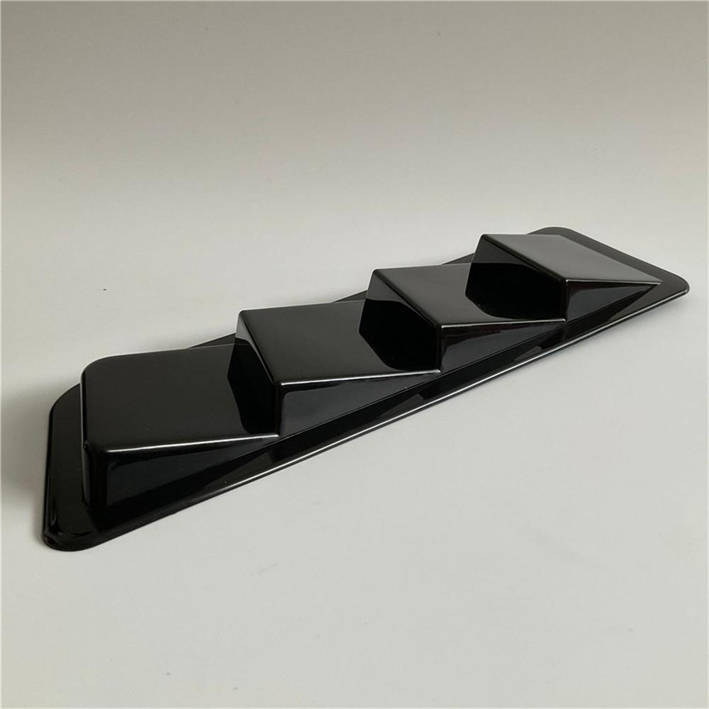 1Pair Glossy Black Air Flow Intake Hood Scoop Vent Cover Universal Car Styling