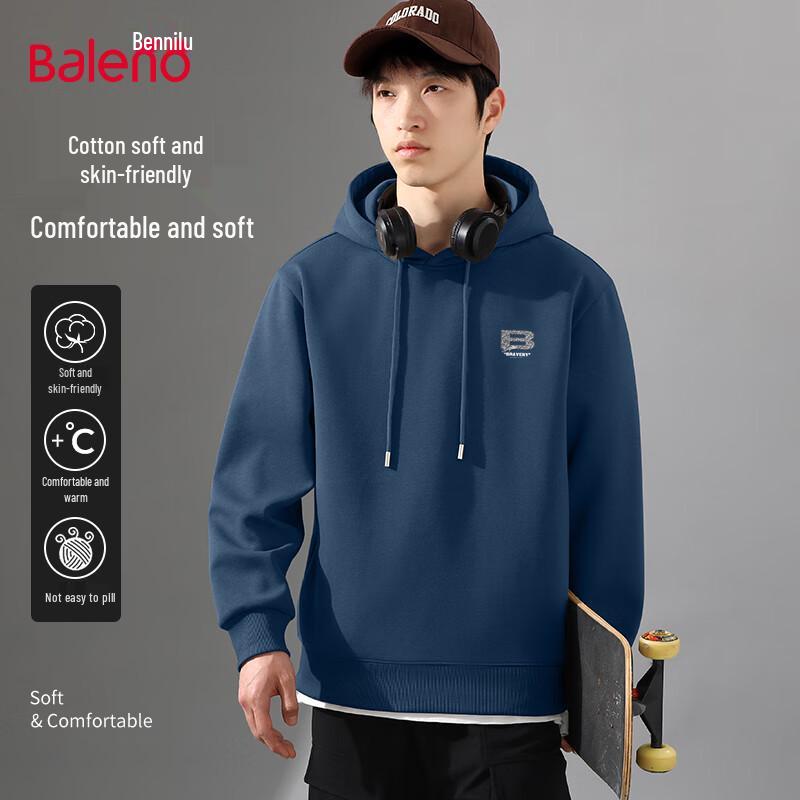 Baleno Men's American Retro Hooded Sweatshirt