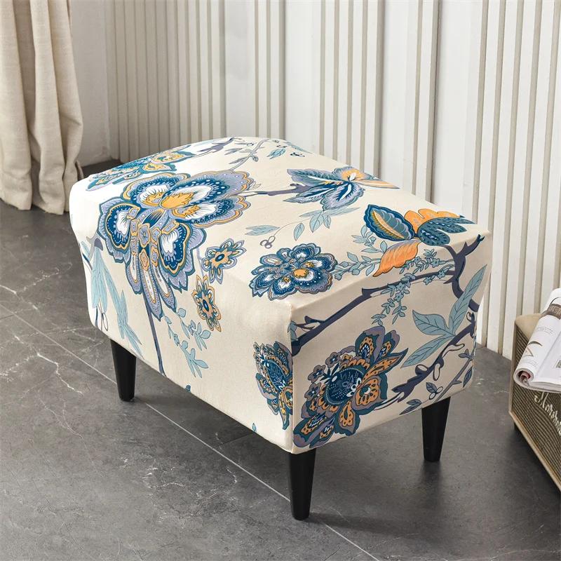 Floral impresso asa cadeira capa estiramento elastano poltrona capas nordic removível relaxar sofá slipcovers com capas de almofada de assento