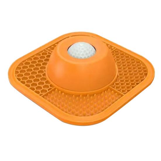 

Slow Feeder Dog Bowl for Liquid Treat, Dog Bowl with Licking Ball, Dog Lick Bowl for Safe Eating, Bone Broth, Yogurt, Wet Dog Food помаранчевий