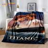 Coperta Stampa 3D Poster Film Titanic, Morbida Coperta Plaid per Casa Camera da Letto Letto Divano Picnic Viaggio Ufficio Coperta Riposo Bambini